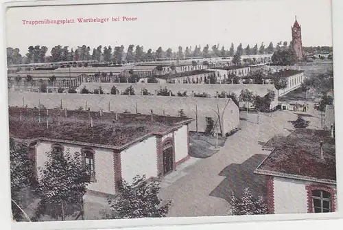 63336 Feldpost Ak Truppenübungsplatz Warthelager bei Posen 1917