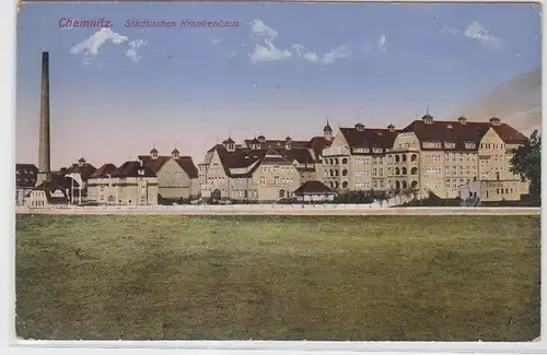 63303 Feldpost Ak Chemnitz Städtisches Krankenhaus 1916