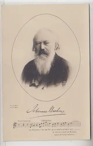 63167 Ak Johannes Brahms Compositeur vers 1900