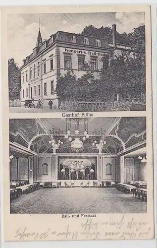 63089 Mehrbild Ak Gasthof Flöha Ball- und Festsaal 1926