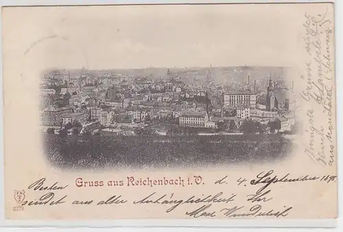 63029 Ak Gruss aus Reichenbach i.V. 1898