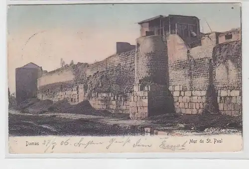 62996 Ak Damas Mur de Saint Paul en Terre Sainte 1906
