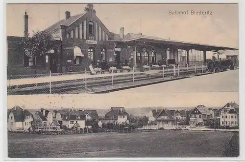 62969 Mehrbild Ak Bahnhof Biederitz 1915