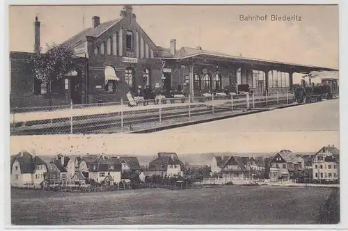 62969 Multi-image Ak Gare Biederitz 1915