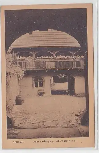 62952 Ak Geithain alter Laubengang Altenburgerstrasse 8, 1921