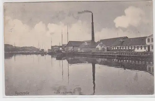 62939 Ak Apenrade Aabenraa oder Åbenrå Partie am Hafen um 1910