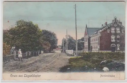 62936 Ak Gruß aus Lügumkloster Løgumkloster Sogn Norderstrasse 1909