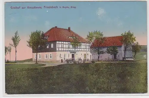 62926 Ak Friedebach bei Sayda Gasthof zur Kreuztanne 1913