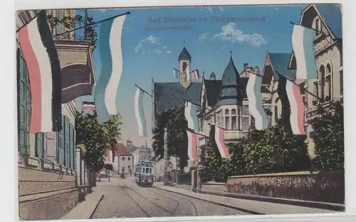 62888 Ak Bad Dürkheim im Danlagschmuck Mannheimerstraße 1921