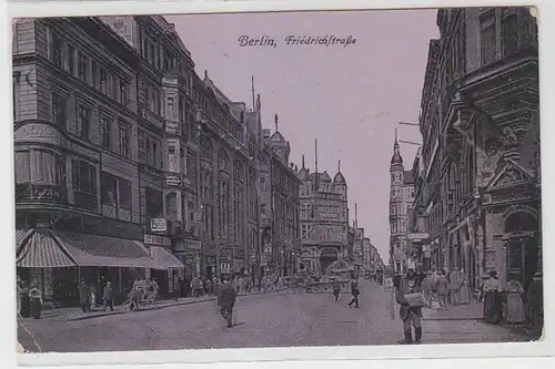 62840 Feldpost Ak Berlin Friedrichstrasse avec trafic 1915