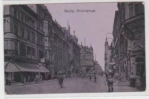 62840 Feldpost Ak Berlin Friedrichstrasse mit Verkehr 1915