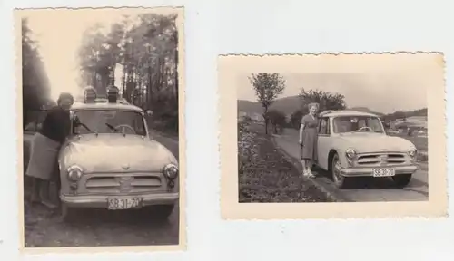 62823/2 Photos de voitures anciennes DDR P70 vers 1950