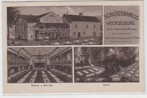62820 Mehrbild Ak Schützenhaus Wechselburg 1926