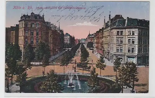 62785 Feldpost Ak Köln Barbarossaplatz mit Hohenzollernring 1917