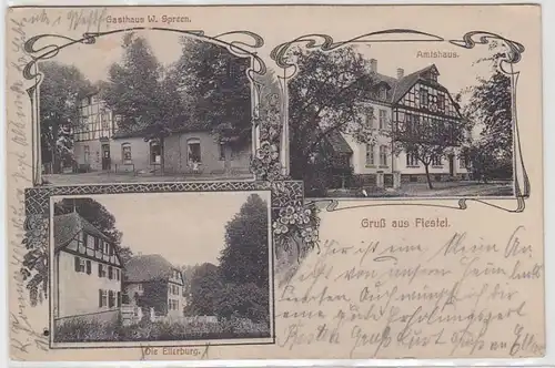 62714 Mehrbild Ak Gruß aus Fiestel bei Lübbecke Gasthof 1908