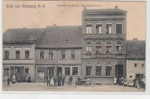 62712 AK Eisenberg Sachsen-Altenburg, Restaurant zur Gucke Geraerstr. 15-17 1909