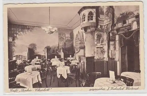 62701 Ak Berlin Charlottenburg Café & Konditorei "Sophie Charlott" um 1930