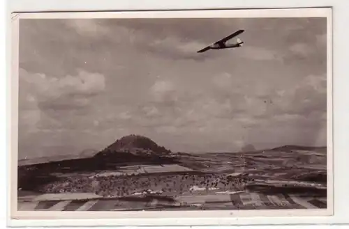 61153 Foto Ak Segelflugzeug über Böhmen 1939