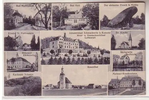 61119 Mehrbild Ak Johannisbad Schmeckwitz bei Kamenz 1930