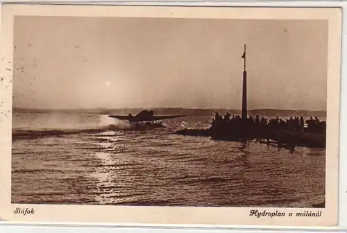 61109 Ak Siofok Fusillant d'eau atterrit sur la mole 1937