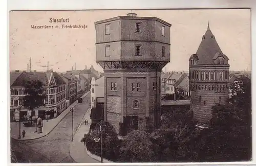 61094 Feldpost Ak Stassfurt mit Friedrichstraße 1916