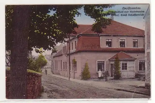 61080 Ak Großbardau Gasthof zur Weintraube um 1910