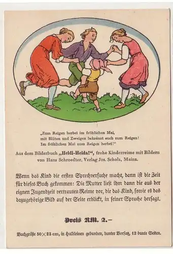 61024 Reklame Ak für das Bilderbuch "Heidi-Heida!" um 1930