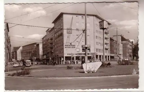 61414 Ak Bielefeld au Teutoburger Wald Berliner Platz avec DAB Publicité vers 1960