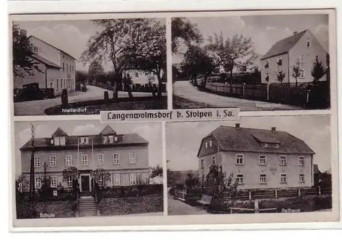 61007 Mehrbild Ak Langenwolmsdorf bei Stolpen in Sachsen 1943
