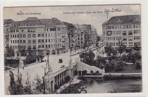 60965 Ak Berlin Schöneberg Innsbrucker Strasse Ecke am Park 1921