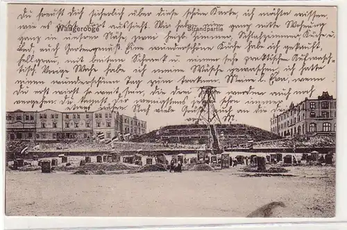 60914 Ak Wangerooge Strandpartie 1910