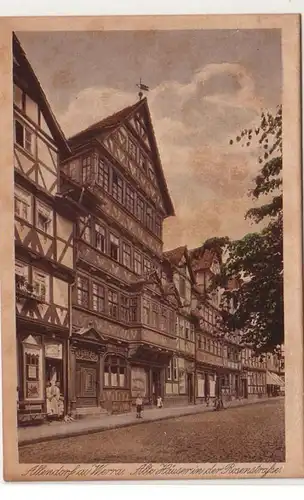 60913 Ak Allendorf sur la Werra vieilles maisons dans la Rosenstrasse vers 1930