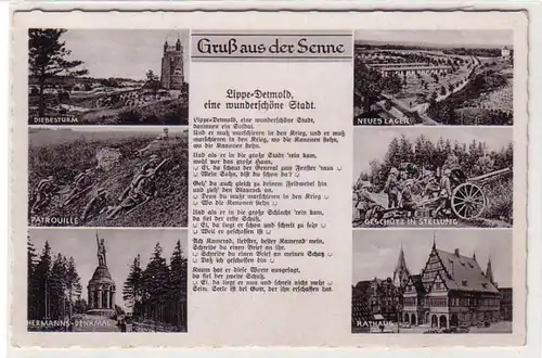 60908 Multi-image Ak Salutation de la Senne à Lippe Detmold vers 1940