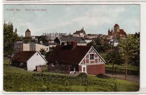 60891 Ak Konitz in Westpreussen Blick auf die Stadt 1916