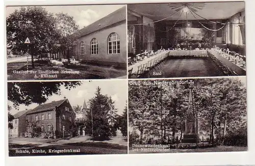 60862 Mehrbild Ak Gruß aus Niedergörsdorf Gasthof usw. 1938