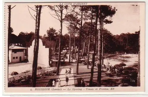 60854 Ak Hossegor (Landes) Le Sporting Tennis et Fronton La Cote D`Argent um1925