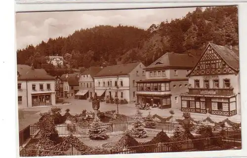 60787 Ak Kurort Berneck im Fichtelgebirge Konditorei & Café 1927