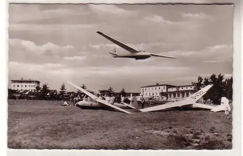 60784 Ak Wasserkuppe Rhön Segelflug Startstelle um 1950
