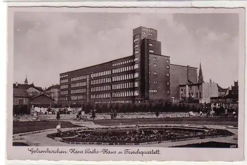 60781 Ak Gelsenkirchen Hans Sachs Haus et Grenouille Quartett vers 1940