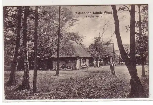60770 Ak Balte balnéaire Müritz West Fischerhütte vers 1910
