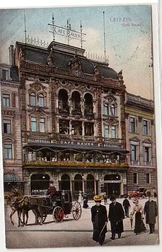 60730 Feldpost Ak Leipzig Café Bauer 1916
