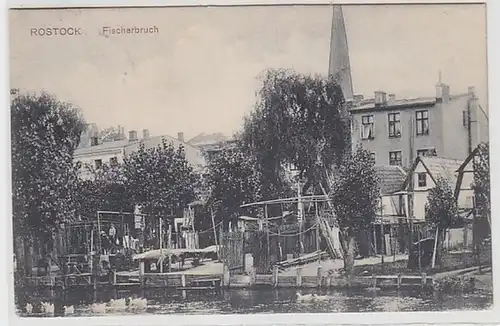 60727 Ak Rostock Fischerbruch 1909