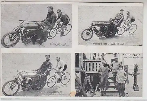 60714 Mehrbild Sport Ak Leipzig Radsport Steherrennen um 1910
