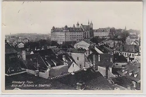 60690 Ak Altenburg Thüringen Blick auf Schloß und Stadtteil 1932