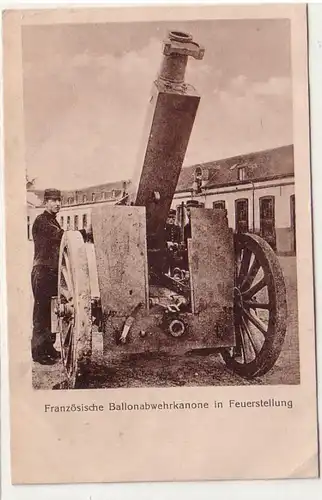 60649 Ak Französische Ballonabwehrkanone in Feuerstellung 1916