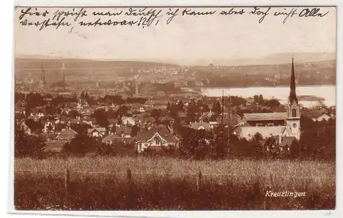 60645 Ak Kreuzlingen en Suisse Vue totale 1922