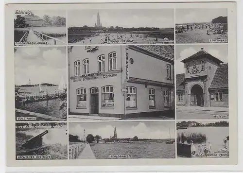 60610 Multi-image Ak Schleswig Gasthof "Torhalle" vers 1940