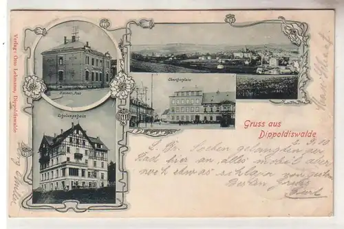 60545 Mehrbild Ak Gruß aus Dippoldiswalde Post Erholungsheim Oberthorplatz 1900