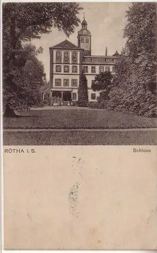 60508 Ak Rötha in Sachsen Schloss um 1910