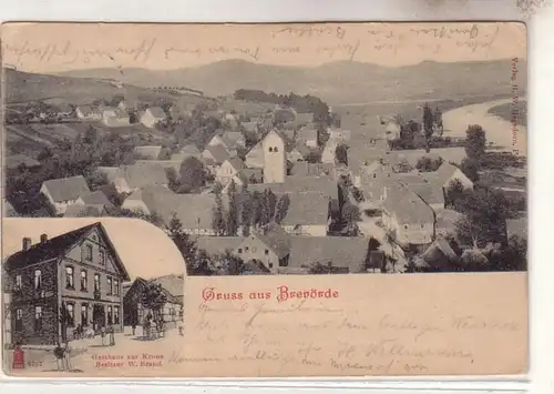 60475 Multi-image Ak Salutation de Brevörde Auberge de la Couronne 1903